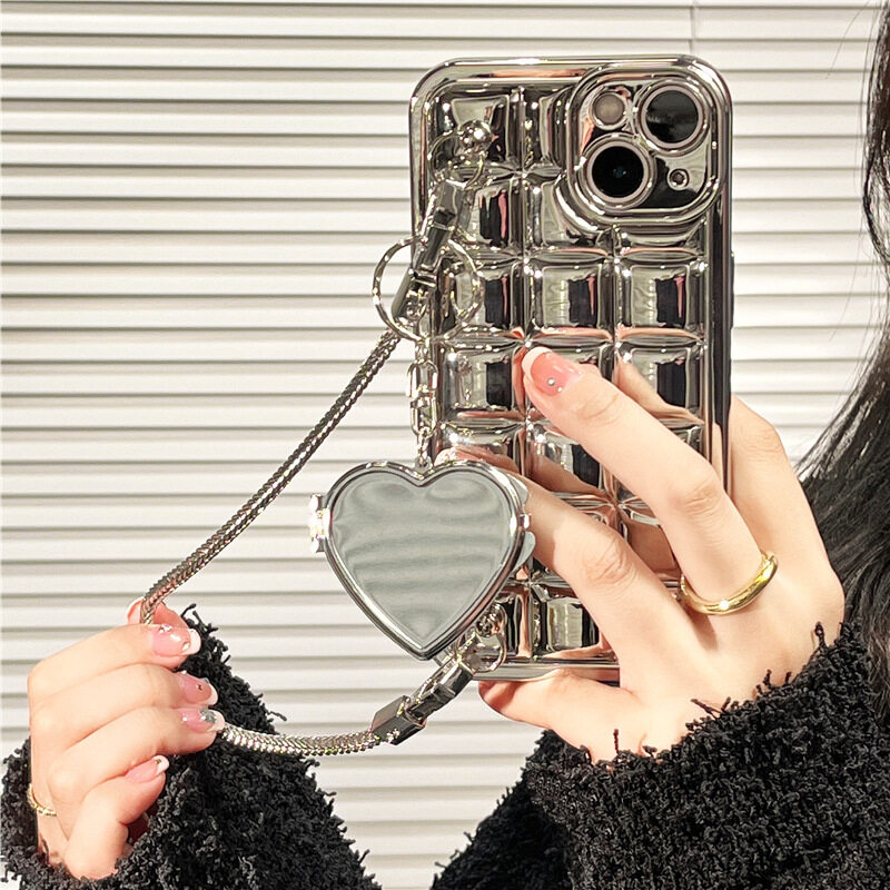 スマホケース｜チェック柄・チェーン・iPhoneに適用・落下防止・人気スタイル|undefined