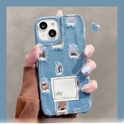 スマホケース｜デニム製・iPhoneシリーズ・おしゃれ・実用・落下防止