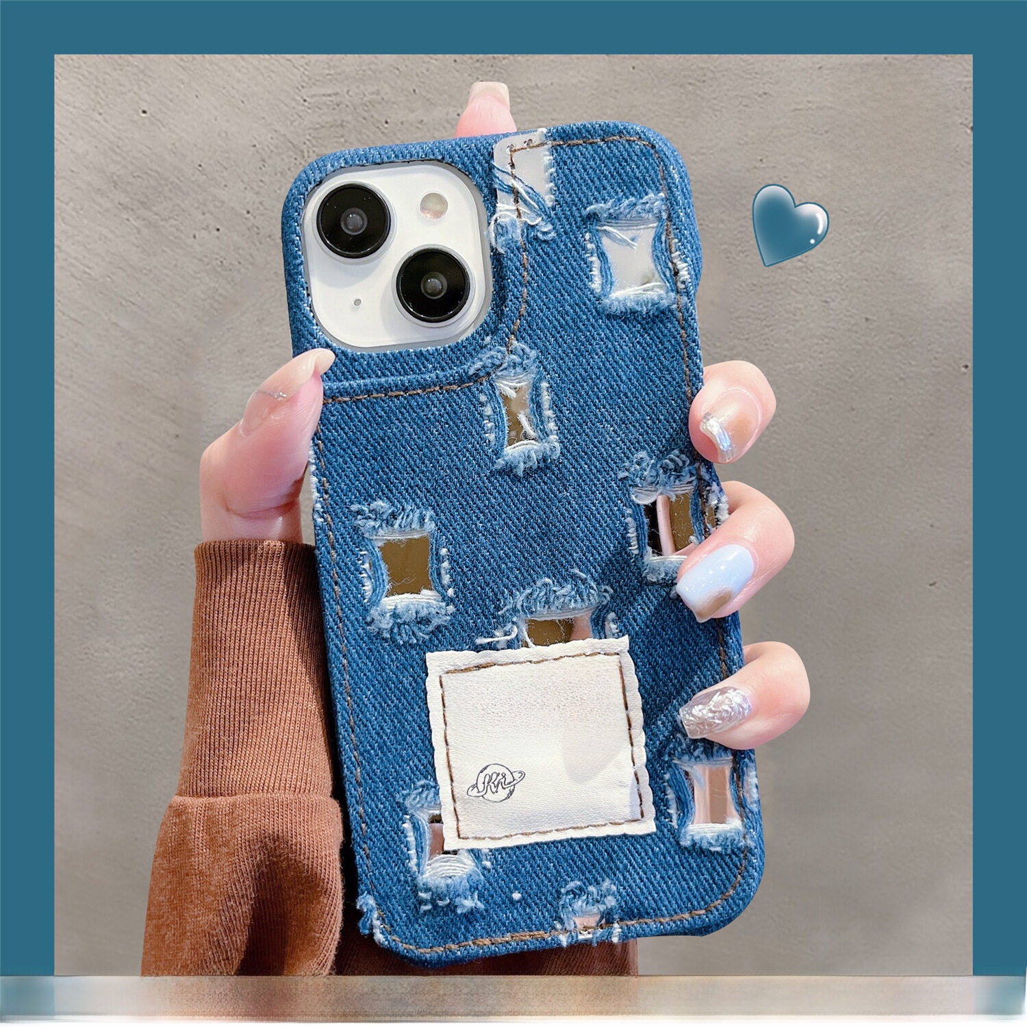 スマホケース｜デニム製・iPhoneシリーズ・おしゃれ・実用・落下防止|undefined
