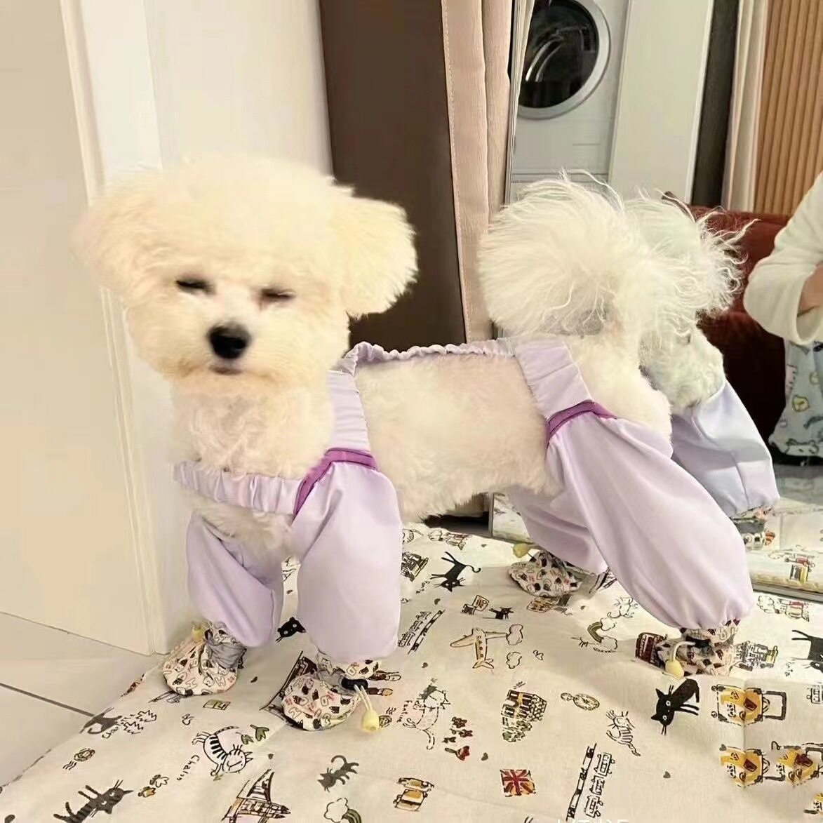 犬用防塵パンツ｜散歩用・汚れ防止・虫除け・軽量・四脚・小型犬用|undefined