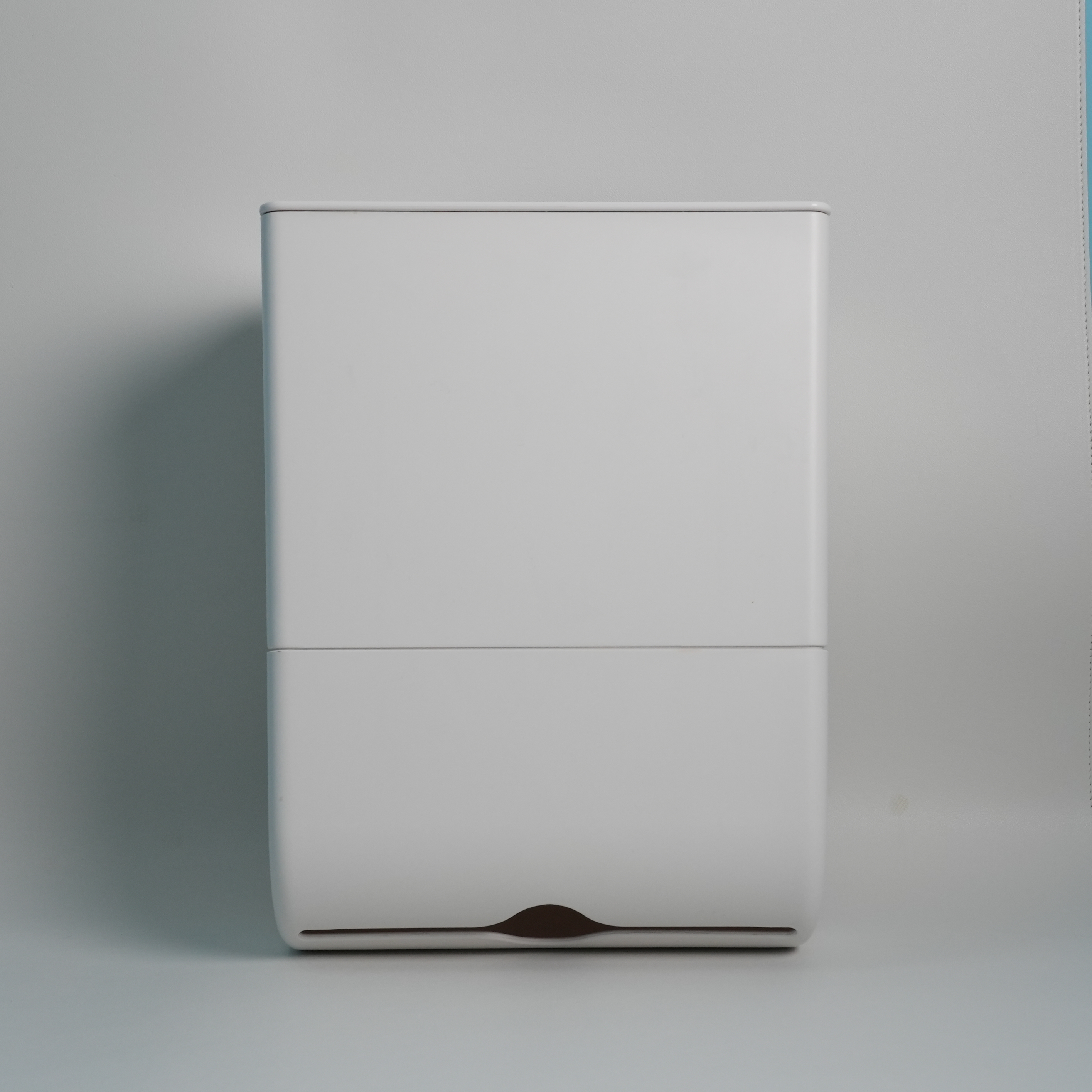 ペーパー収納壁掛け式ゴミ箱（ティッシュボックスサイズ：25.2×13.2×13cm）｜スライド式フタ開閉式、取り外し可能なティッシュボックス付属の多機能ゴミ箱|undefined