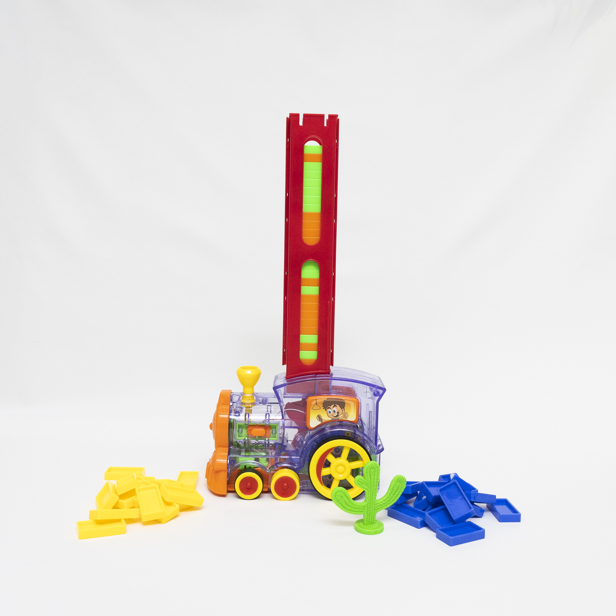 『知育おもちゃ 』わくわくドミノカード・ドミノ積み木  ｜モデルを構築する過程で、子供たちはさまざまな色を認識し、空間の構造を習得し、創造的な思考能力を向上させる|undefined