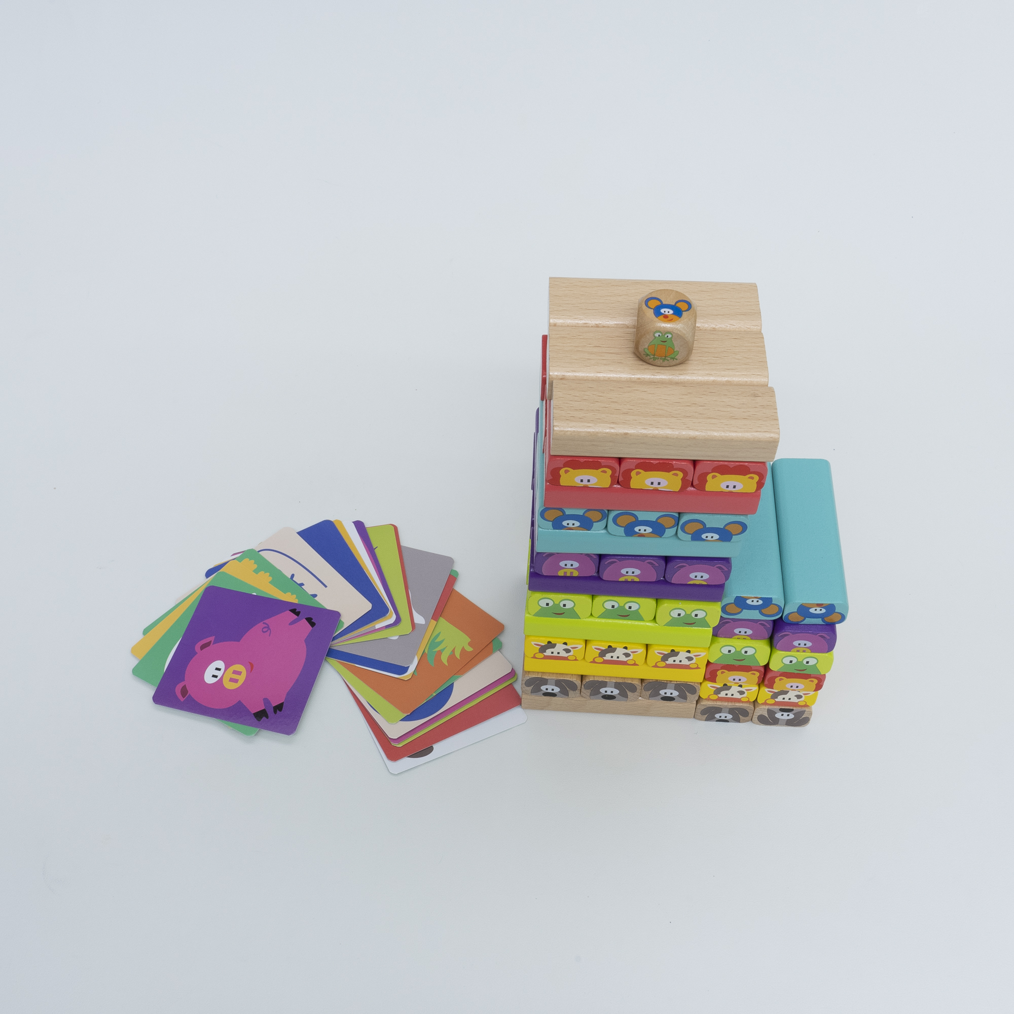 『テーブルゲームの定番バランスゲーム！』木製 ブロック｜積み木、ドミノ、立体的に好きな形が造れ想像力を使う立体組み立てブロック等々、様々な遊び方が可能|undefined