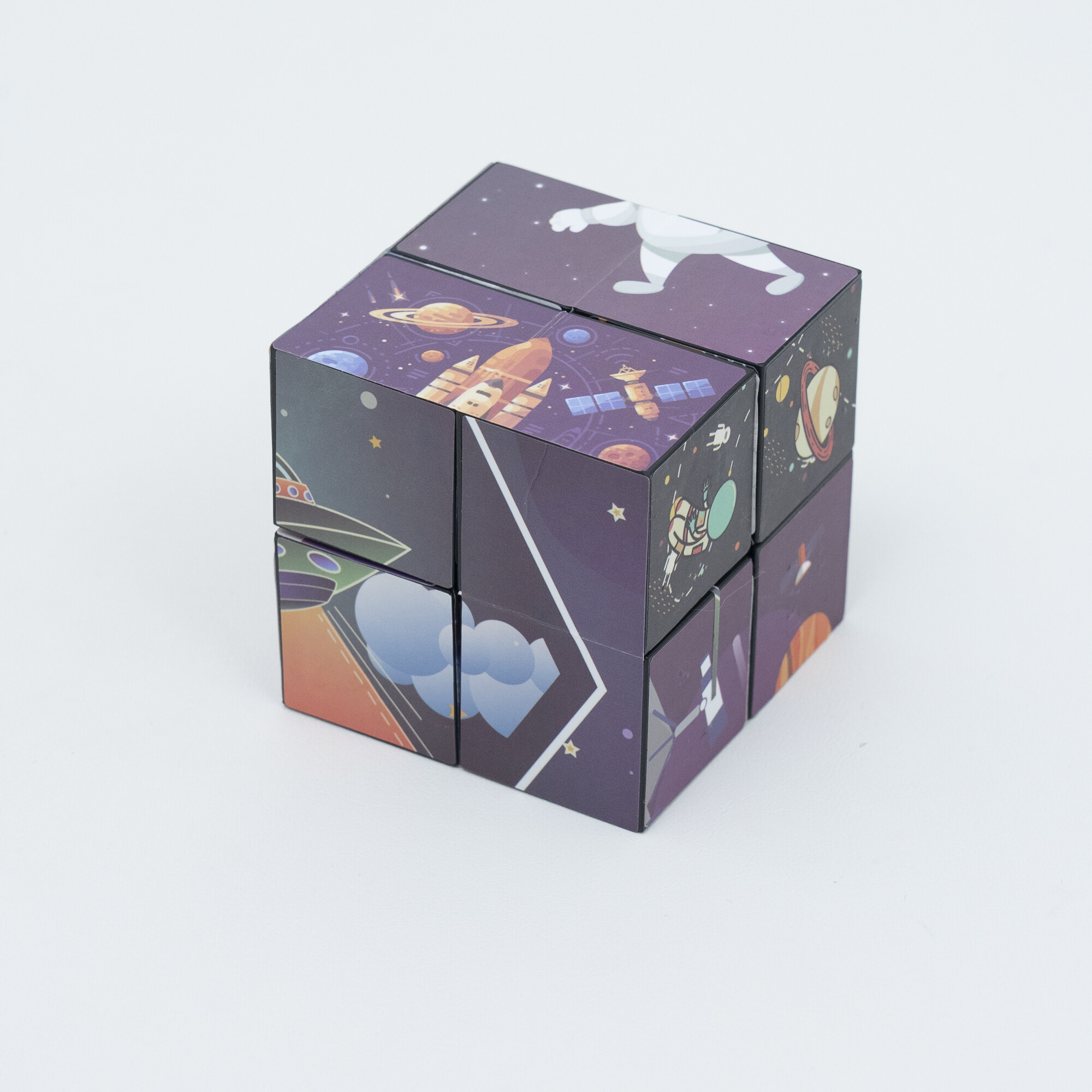 『知育おもちゃ』宇宙イラストのマジックスターキューブ｜無限に折りたたみ可能！子どもの想像力や空間認識能力を鍛える！|undefined