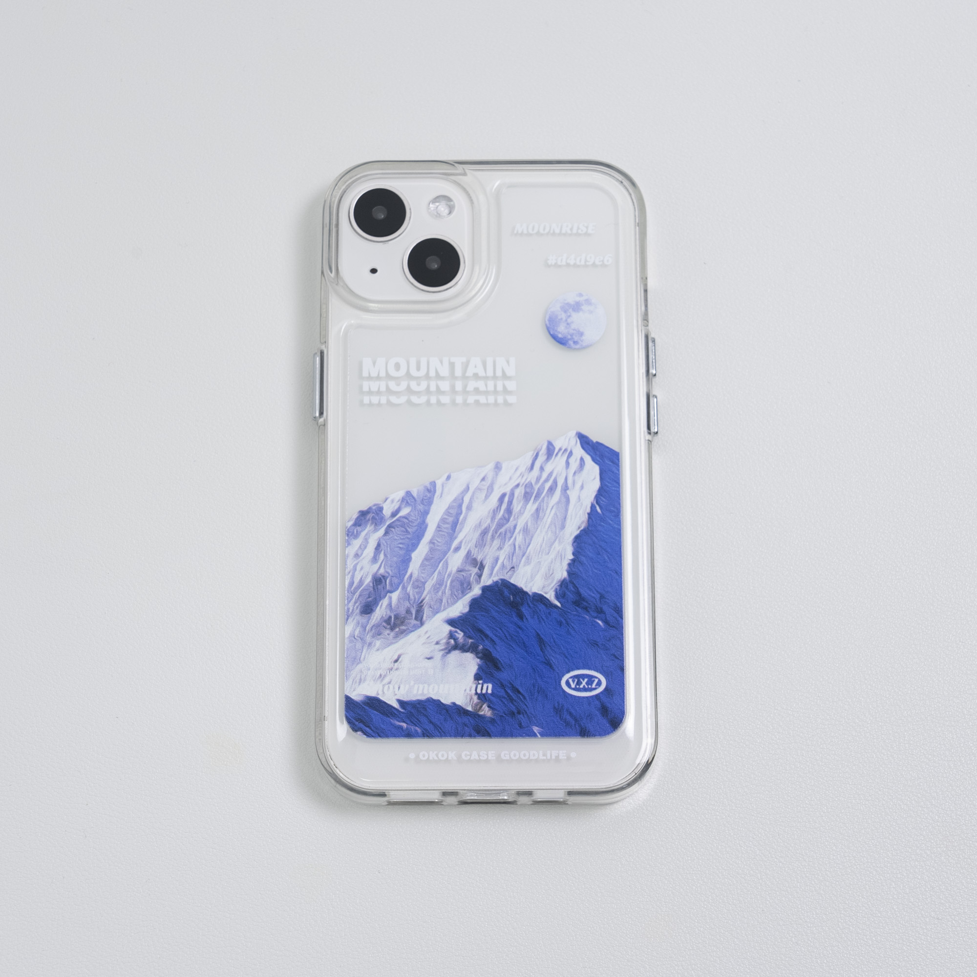 「雪山・白銀の世界」 クリアソフトiPhone対応スマホケース （14も対応） ｜日に照らされた美しいモルゲンロート|undefined