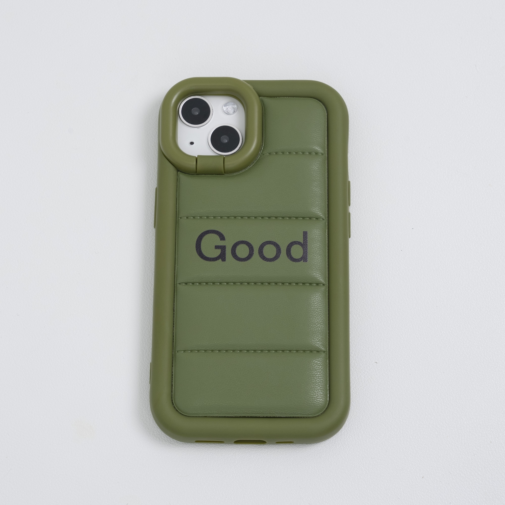 「レンズ隠しスタンド付き」 四角保護iPhone対応スマホケース  （14も対応） ｜Good luck|undefined