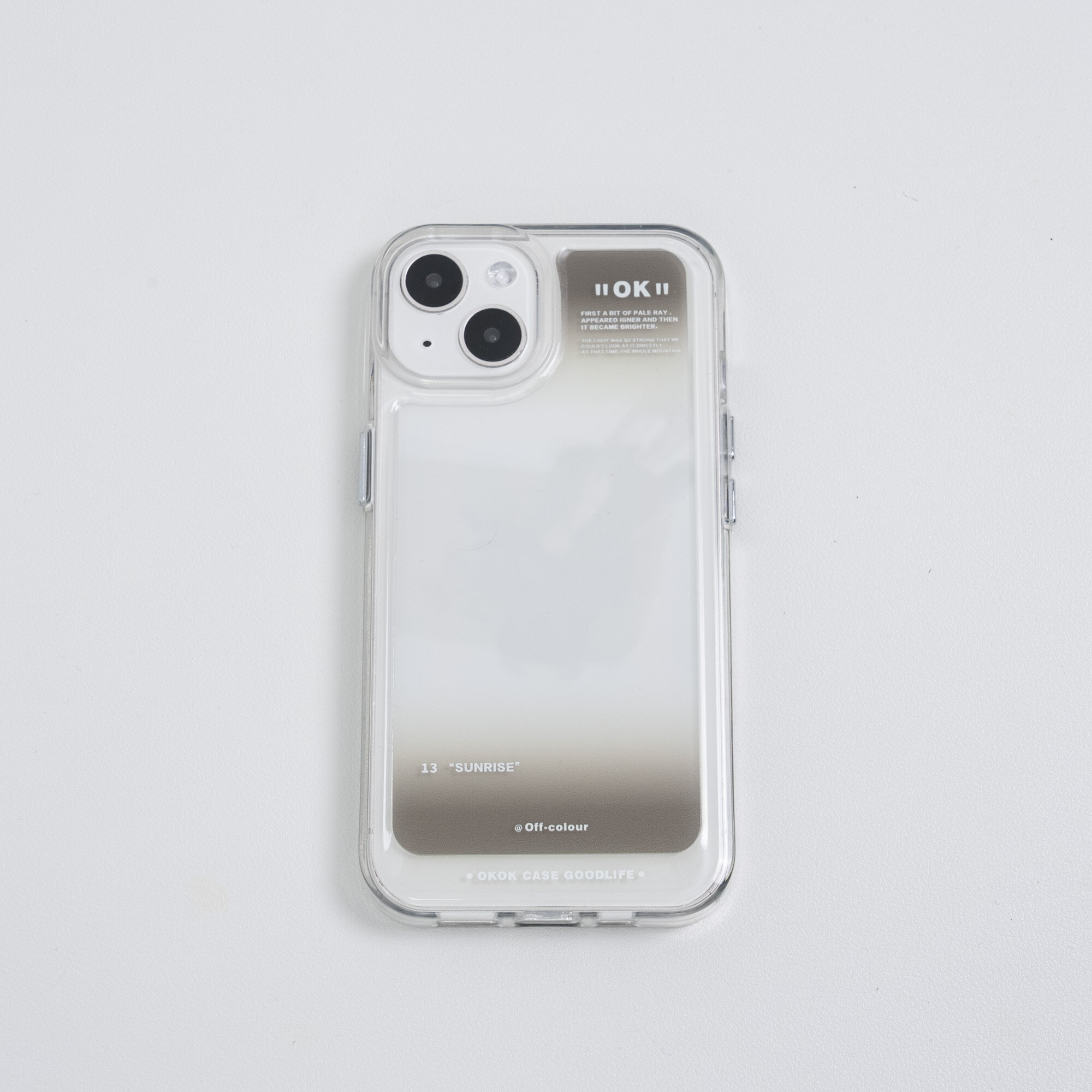 「グラデーション色・シンプル風」 ソフトクリアiPhone対応スマホケース  （14も対応） ｜三つの色選択、素朴ながら綺麗|undefined