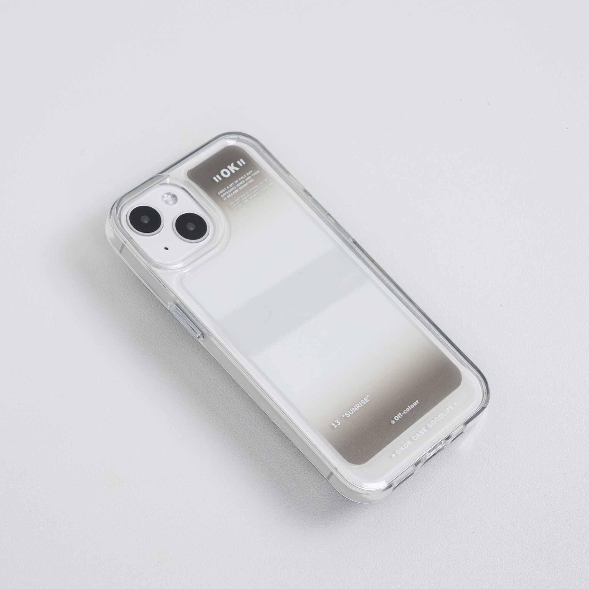 「グラデーション色・シンプル風」 ソフトクリアiPhone対応スマホケース  （14も対応） ｜三つの色選択、素朴ながら綺麗|undefined