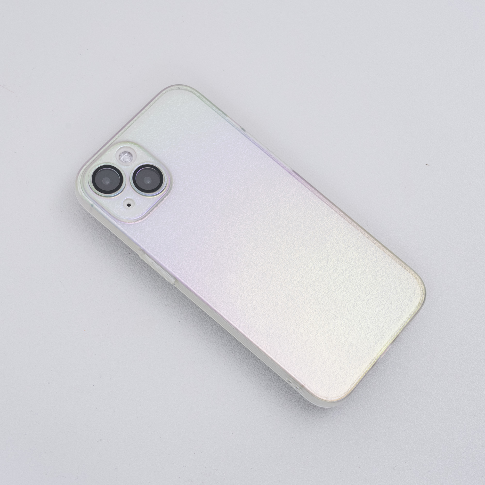 「透明なグラデーション色」 クリアハードiPhone対応スマホケース （14も対応） ｜スタイリッシュ風　ファッションと最適|undefined