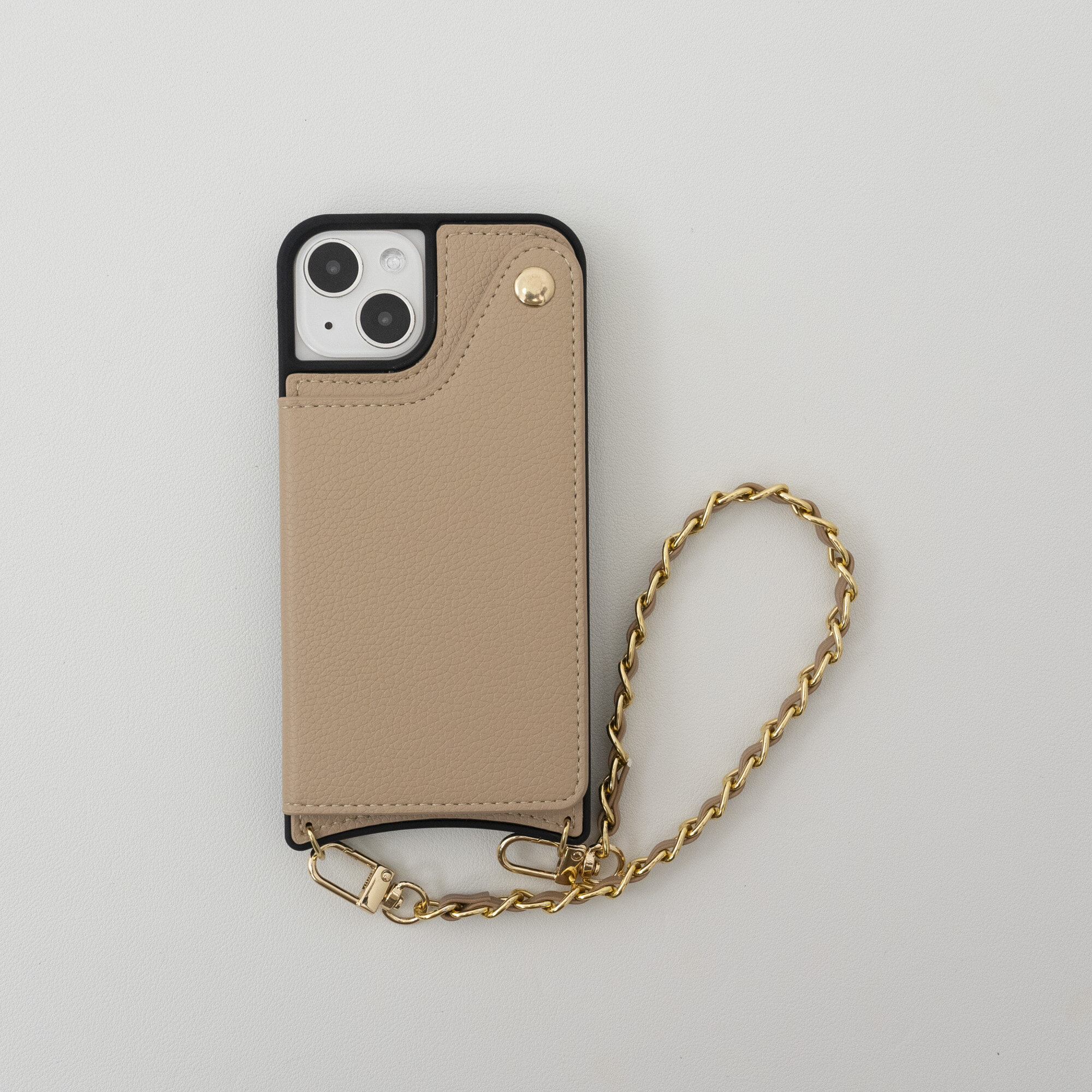 「レザー風・多機能」 iPhone対応スマホケース ｜腕掛けのストラップ付き|undefined