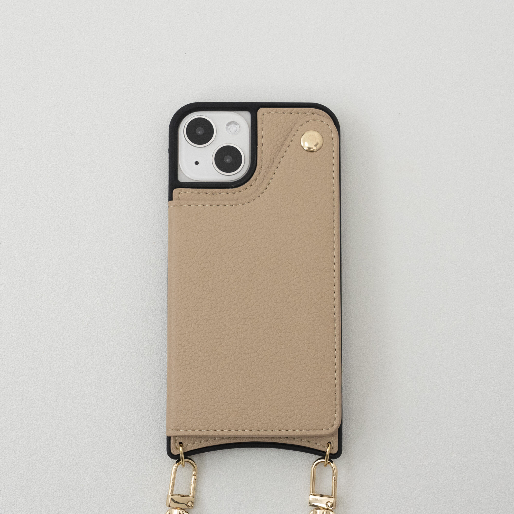 「レザー風・多機能」 iPhone対応スマホケース ｜腕掛けのストラップ付き|undefined