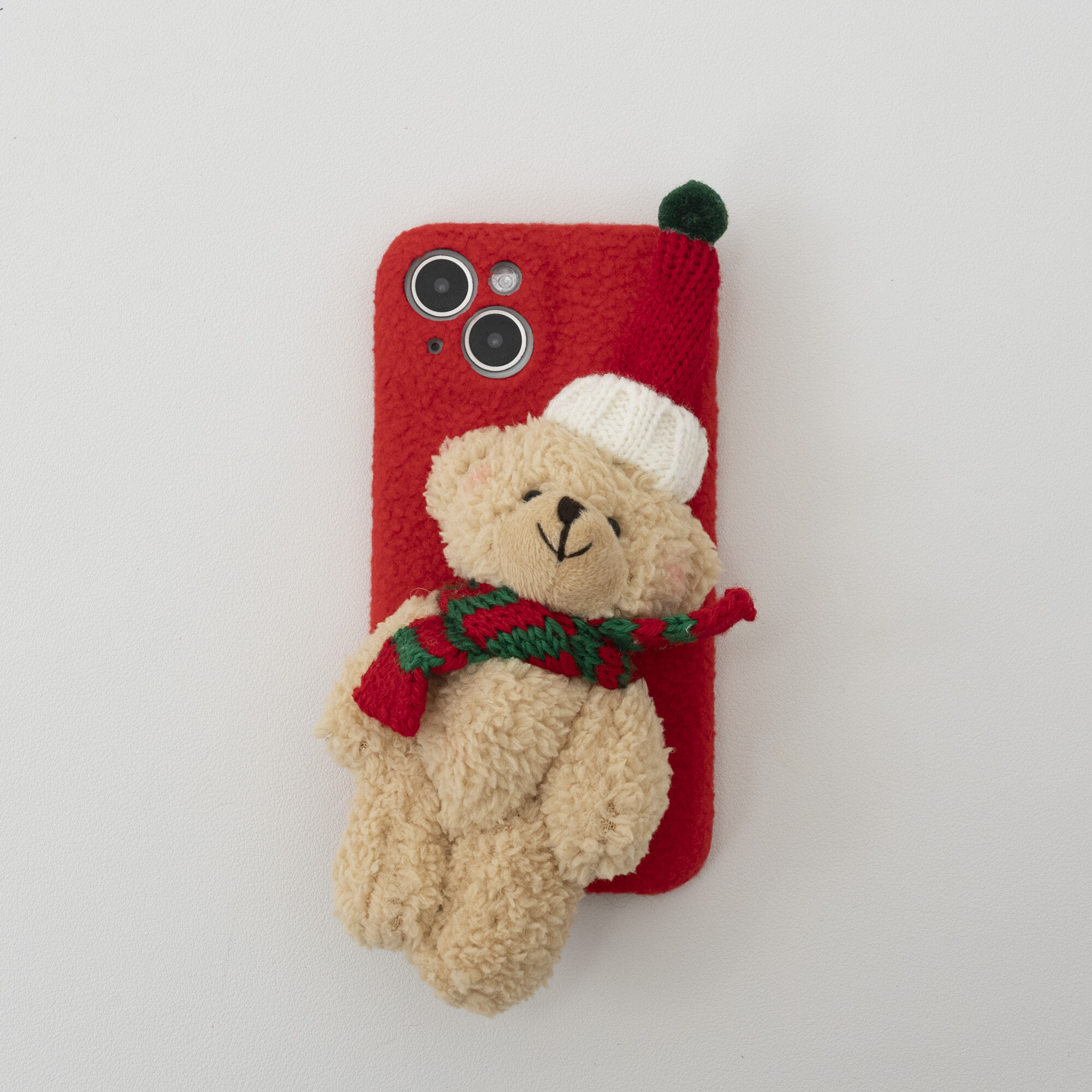 「ぬいぐるみの熊」iPhone対応スマホケース｜メリークリスマス|undefined