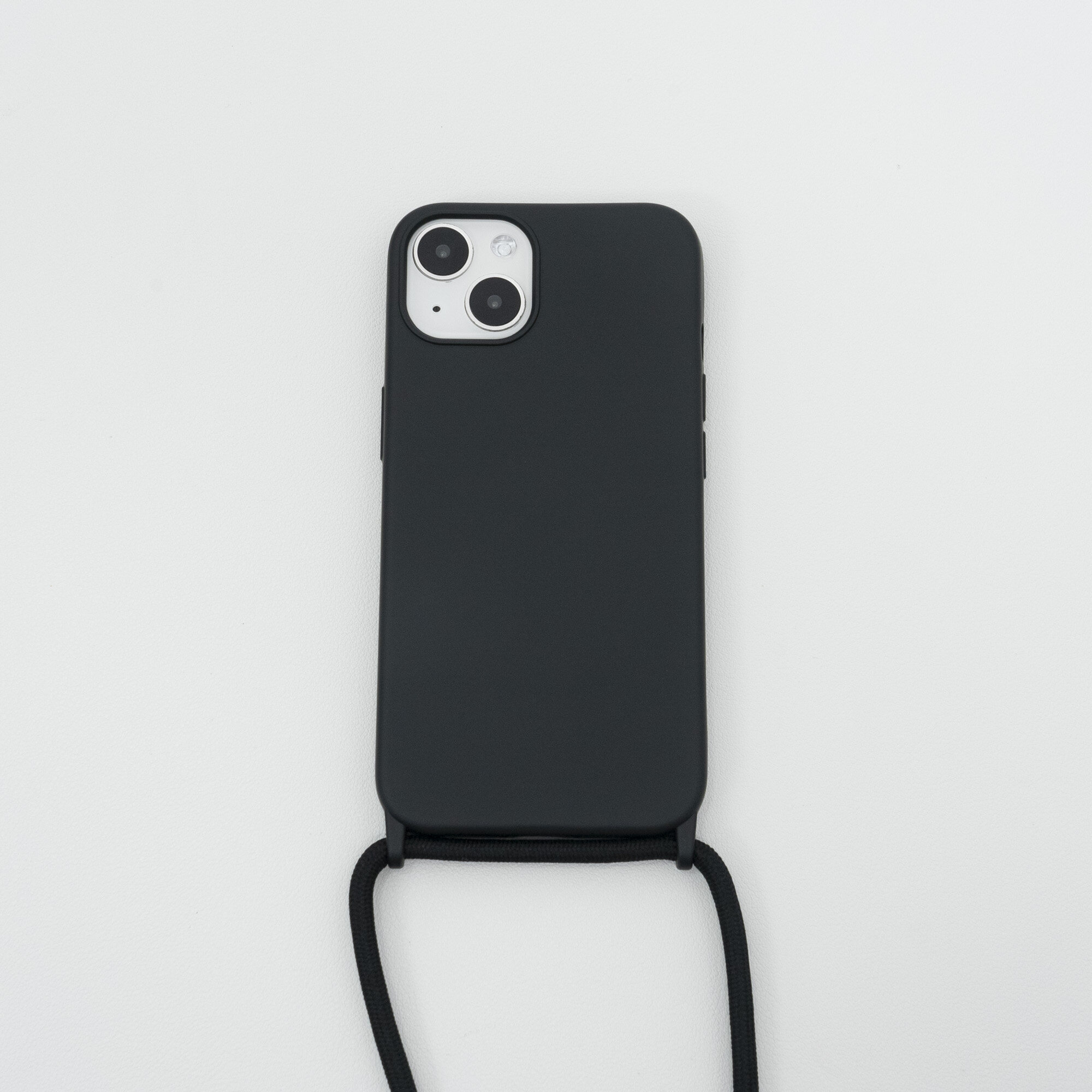 「マット触感・ピュア色」iPhone対応スマホケース ｜斜めかけストラップ付き|undefined
