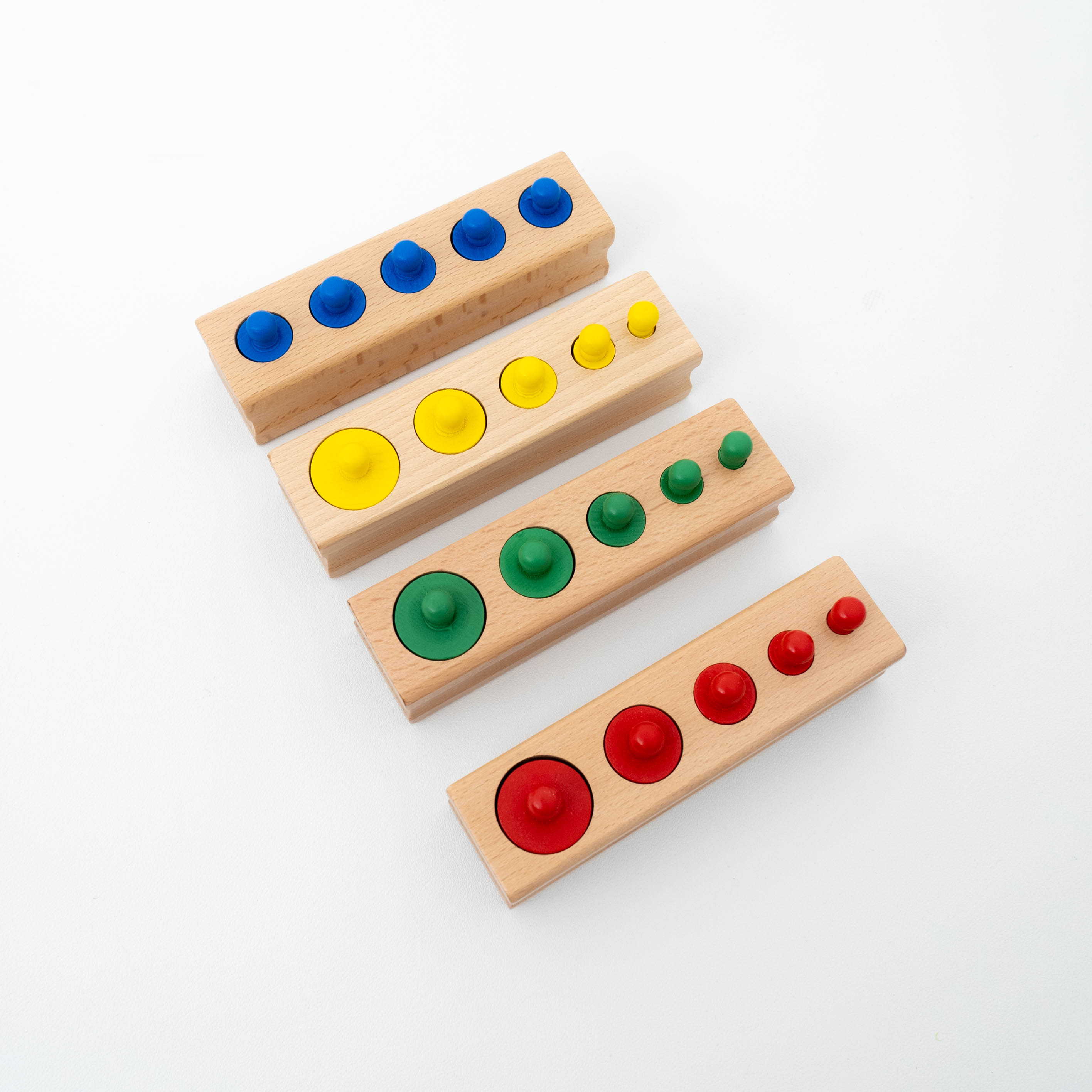 『知育おもちゃ』木製モンテッソーリ知育おもちゃ｜遊んでいるうちに、大きさの違いや色の認識、自然の感覚、配色などが理解できる|undefined