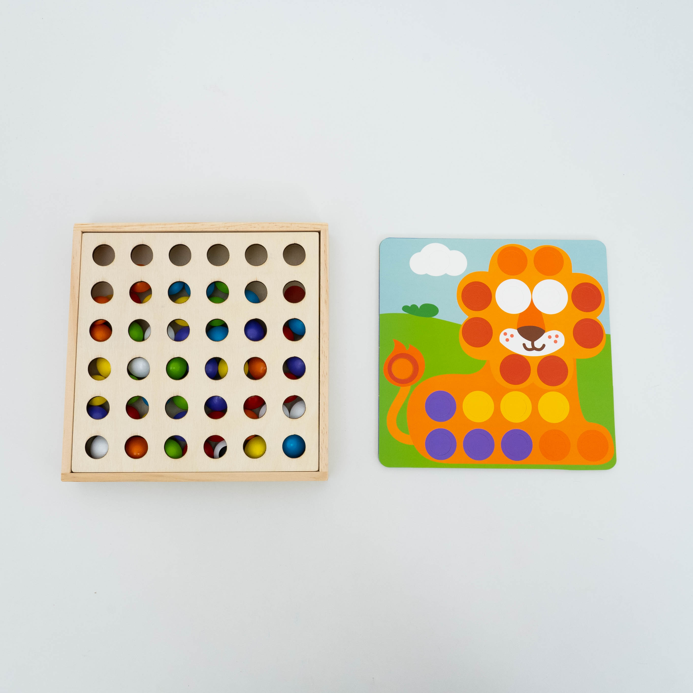 「指先訓練 」木製パズル ボタンパズル|新型知育おもちゃ 絵柄認知 |undefined