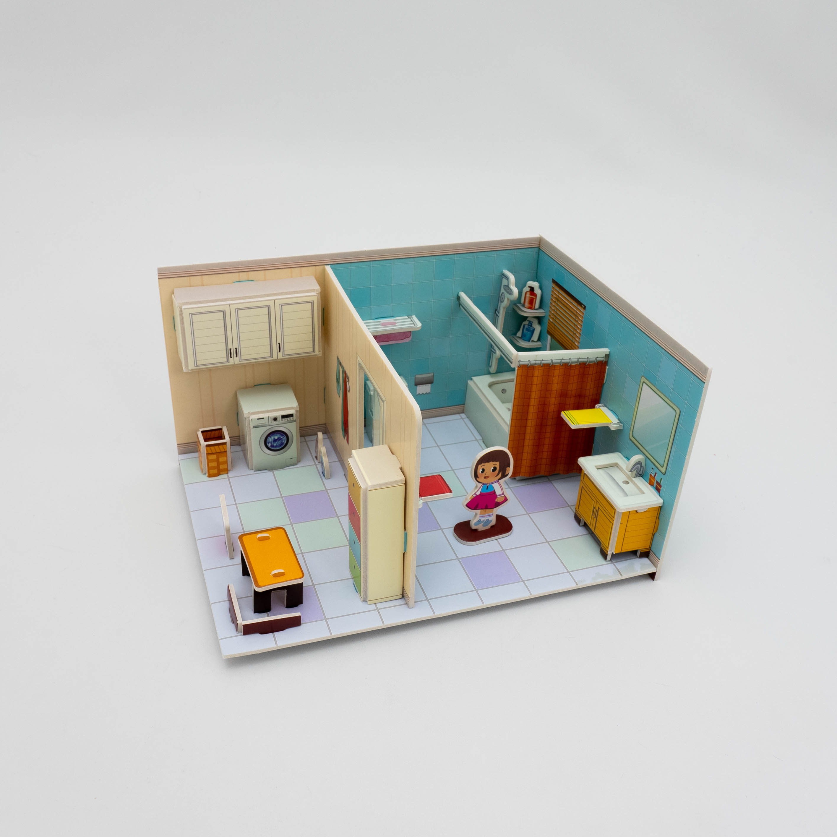DIYドールハウスプレイ4組みセット｜子供たちは自分の家を建てることを学ぶことができる|undefined