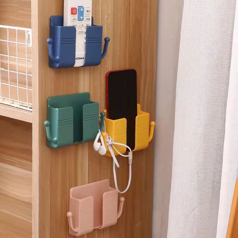 粘着式 スマホ収納ケース｜ケーブル接着口付き とりつき簡単|undefined