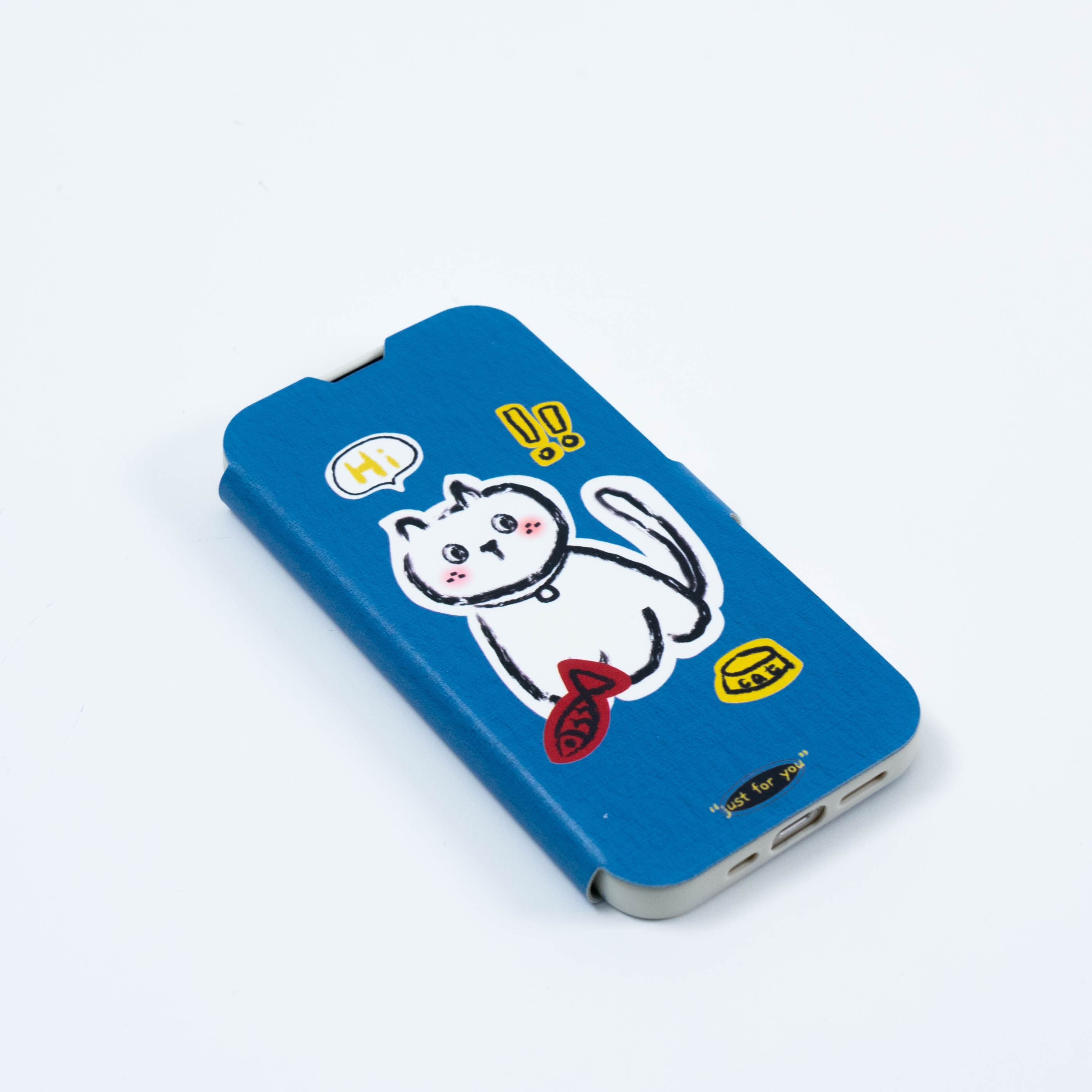 手帳型 白猫 iPhoneケース カード入れなし丨かわいい手帳型ケース☆プレゼントなどにも最適！|undefined