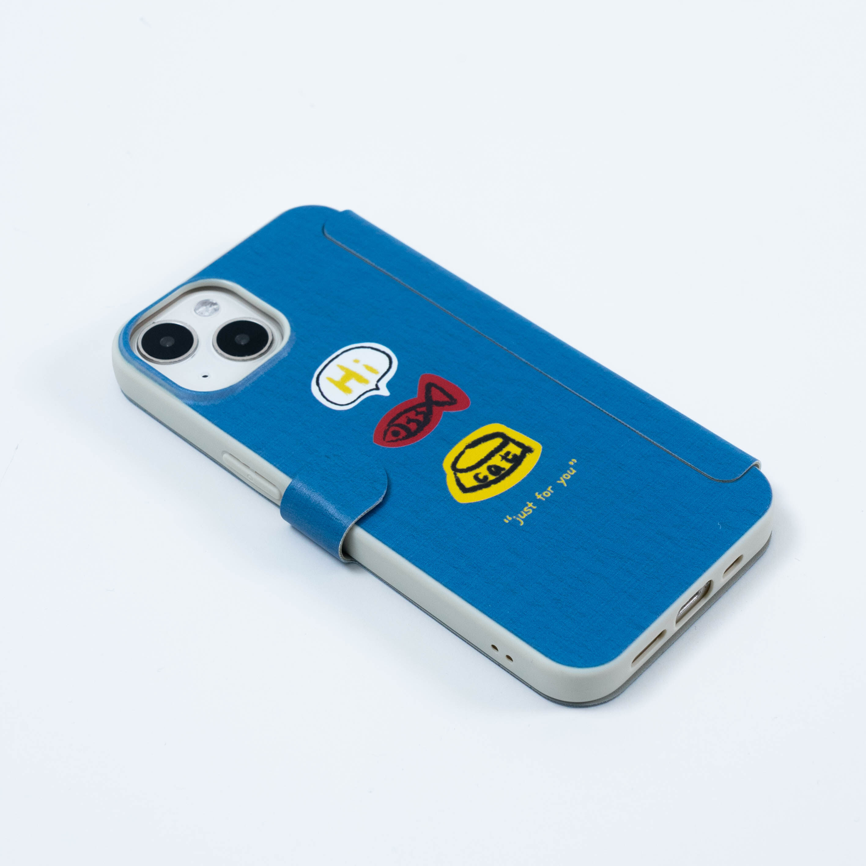 手帳型 白猫 iPhoneケース カード入れなし丨かわいい手帳型ケース☆プレゼントなどにも最適！|undefined