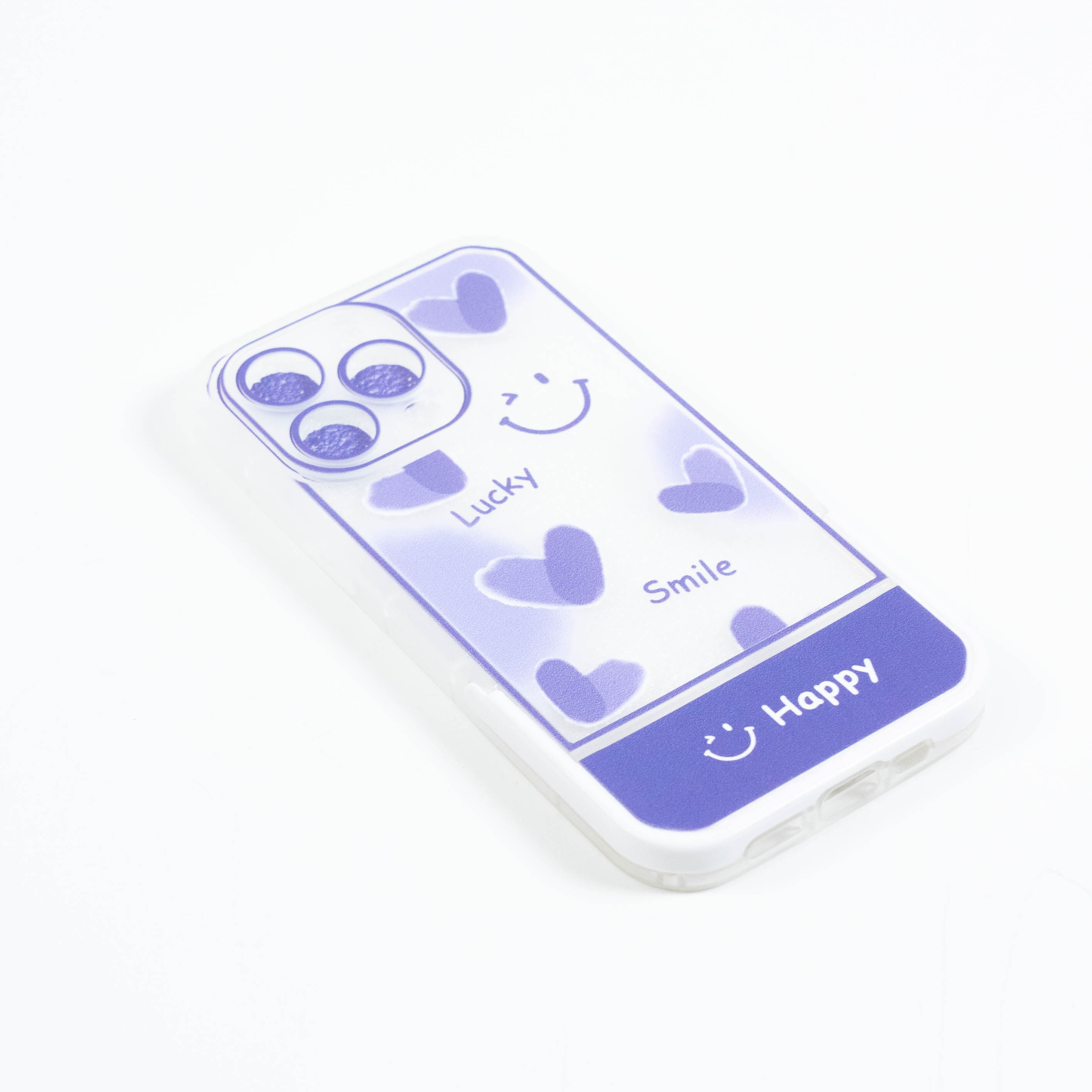 「春の新生活」スマホスタンド付きiPhoneケース｜レークブルーとハート模様を組み合わせて、清新なスタイル|undefined
