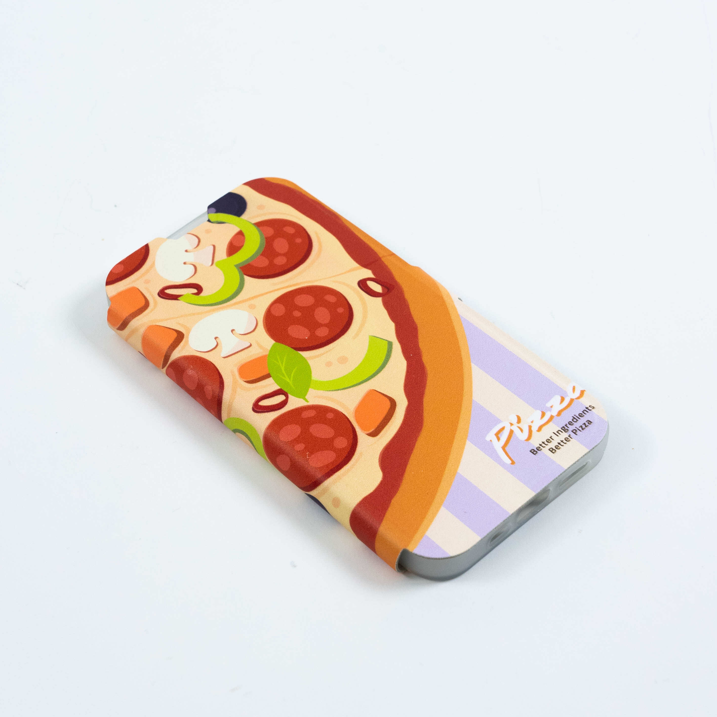手帳型iPhoneケース｜大きな香ばしいピザが特徴的なスマホケースが登場(^^)|undefined