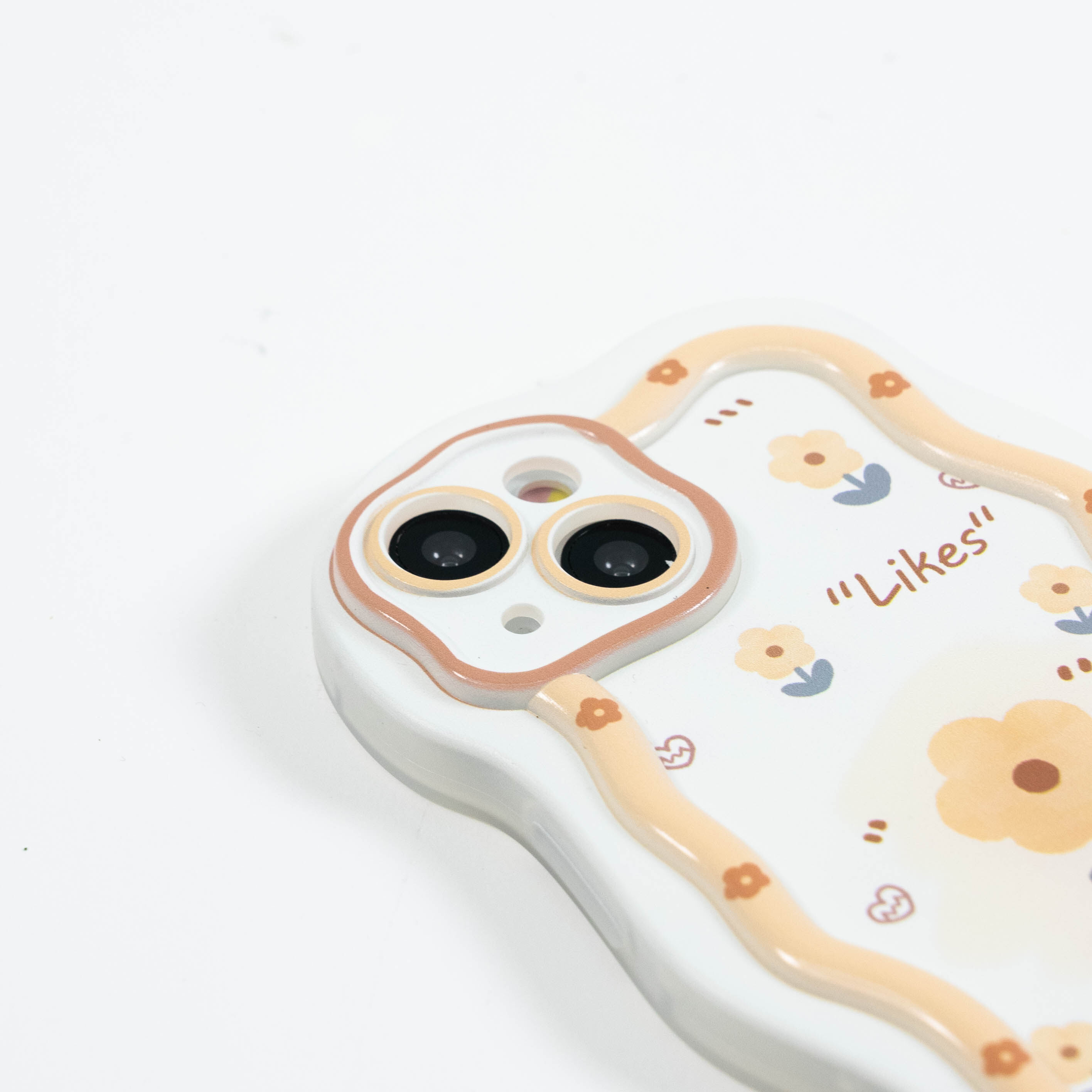 「多機種対応」🌻ひまわり スマホケース丨柔らかな曲線を描く波型のフレームが特徴的なケース|undefined