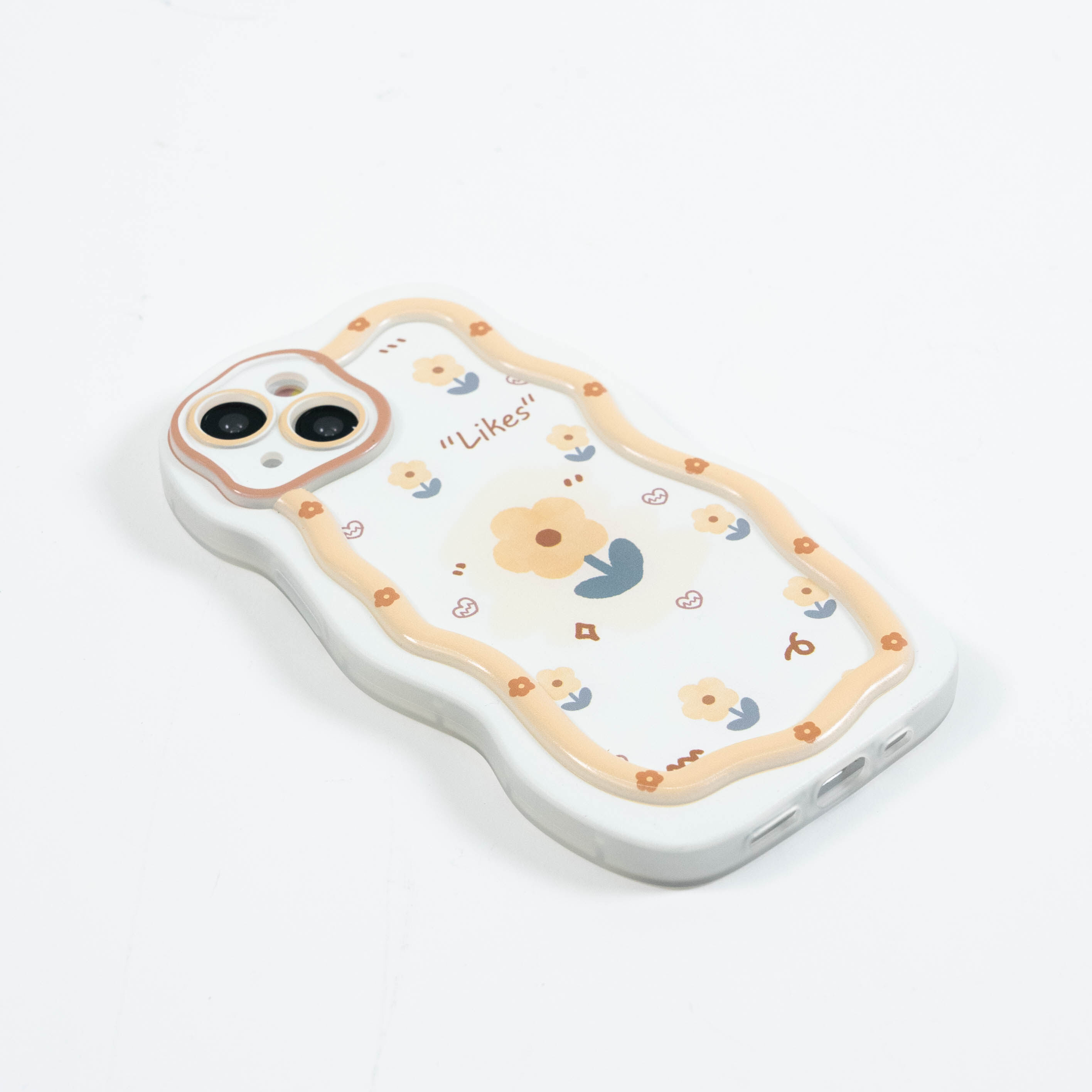 「多機種対応」🌻ひまわり スマホケース丨柔らかな曲線を描く波型のフレームが特徴的なケース|undefined