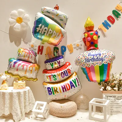  ケーキ 形 誕生日 バルーン｜パーティー、手軽に子供の可愛い写真が撮れます。