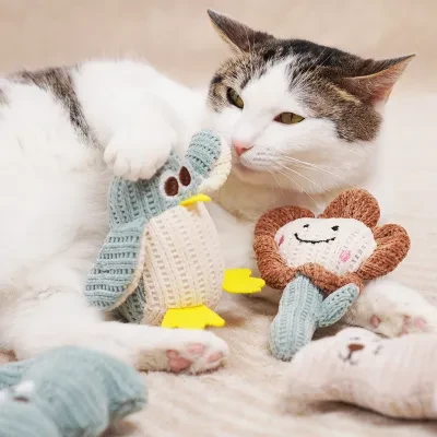 【KARA PET】猫のおもちゃ｜抱き枕 猫遊び キャットニップ ストレス解消 ペットおもちゃ