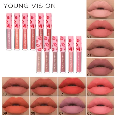 YOUNG VISION  セクシーレッドリップ マットリップグロス 剥がれないマットリップグロス