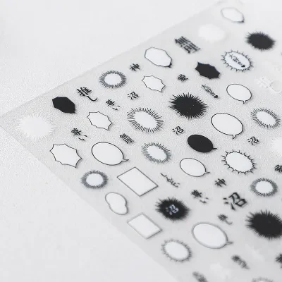 ネイルステッカー｜ネイルシール｜花柄・3D立体感・自宅でネイルサロンを楽しみ
