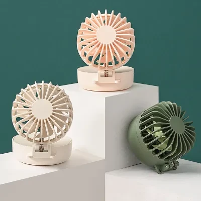  ハンディファン 携帯扇風機 卓上扇風機丨USB充電式 三階段風量調節 折り畳み式 首掛け 収納便利
