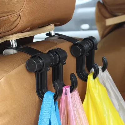 車用収納フック 一個 後部座席 簡単取付 耐荷重6㎏ 荷物がけ