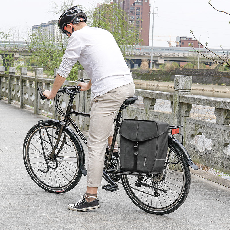 自転車 バイク サイドバッグ丨防水 大容量22L 耐用性 取り付け簡単 ポリエステル生地|undefined