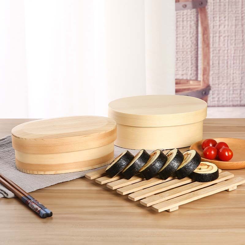 ランチボックスセット 小分け 寿司弁当箱 木製弁当箱 食品保存|undefined