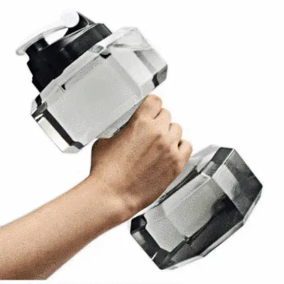 motto ダンベル フィットネス 水筒 ダンベル 水飲み器 携帯用 水入りダンベル ペットボトル 腕の筋トレ器具