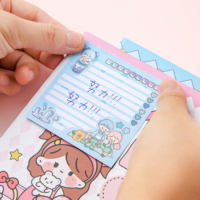 付箋｜かわいいデザイン・ノート・粘着・文房具・75×75mm・50枚×1冊|undefined