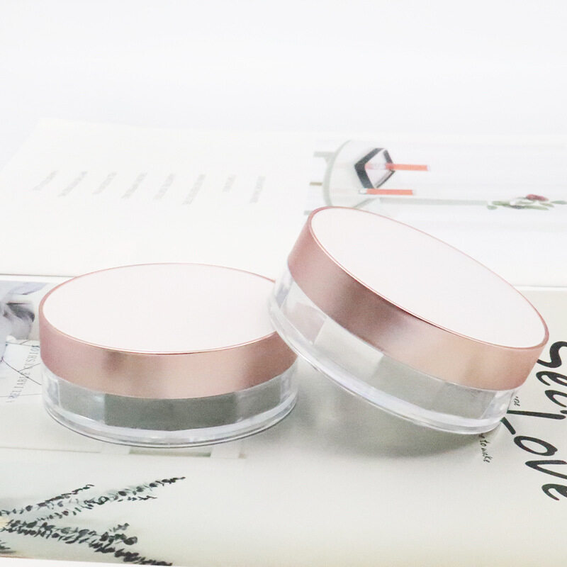 パウダー容器 パウダーケース 中栓付き 二重層 小分け ボティーパウダー用 化粧品詰替え空容器 手作り DIY 外出 旅行 携帯便利|undefined