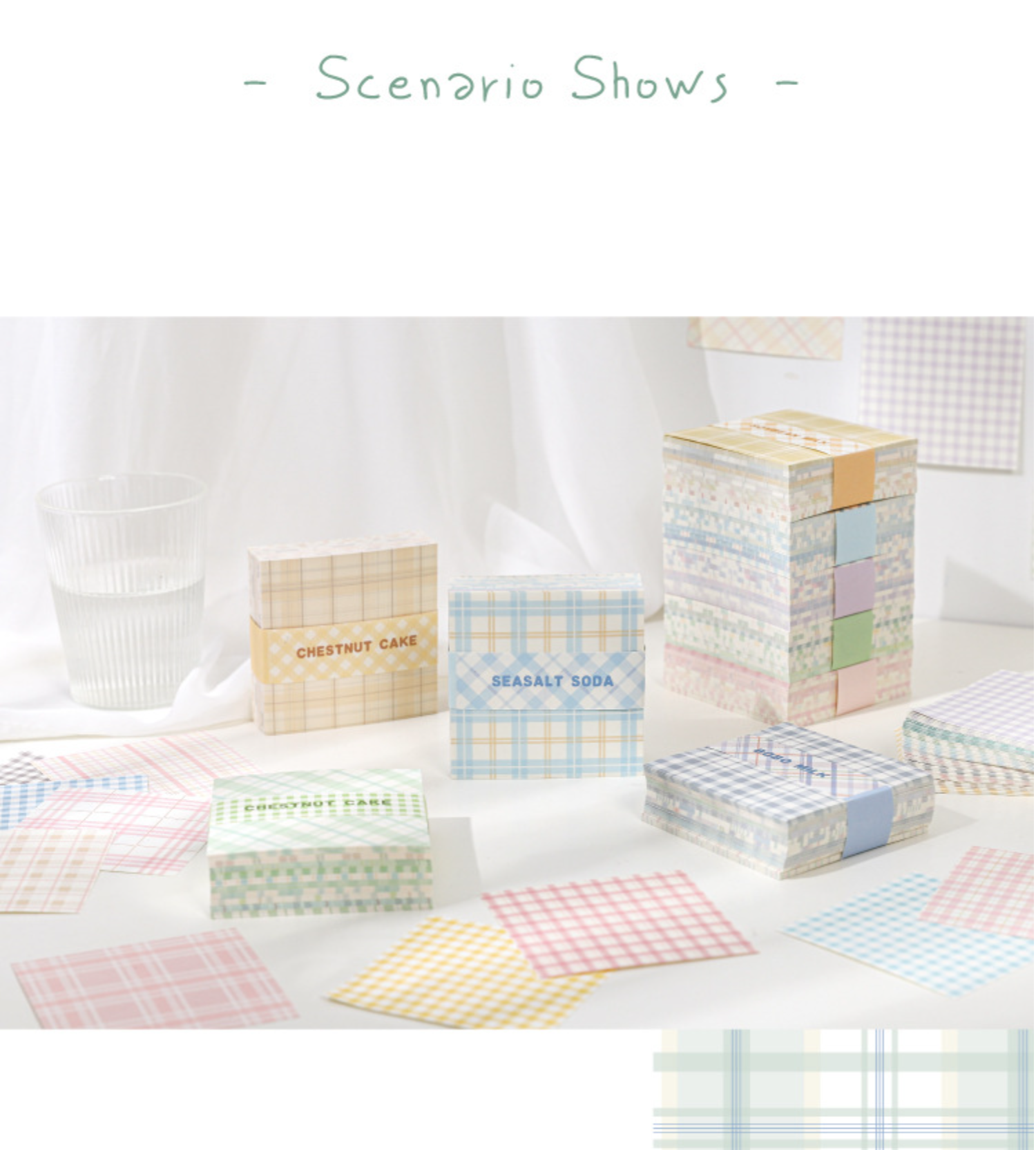 コラージュ素材｜INS風・おしゃれ・かわいい・200枚セット・80×80mm