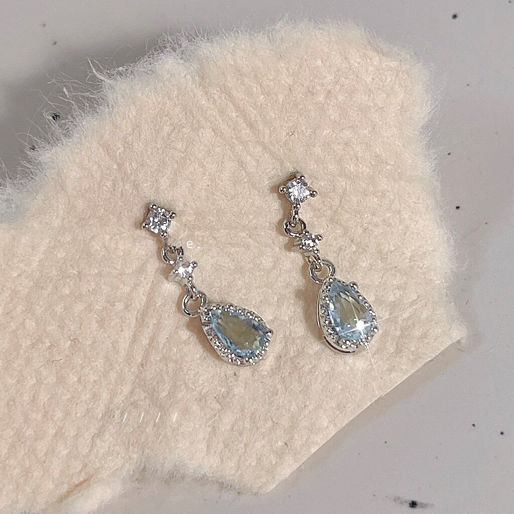ジルコンピアス｜925シルバー針　きらきら　ドロップピアス　エレガント・ファッション|undefined