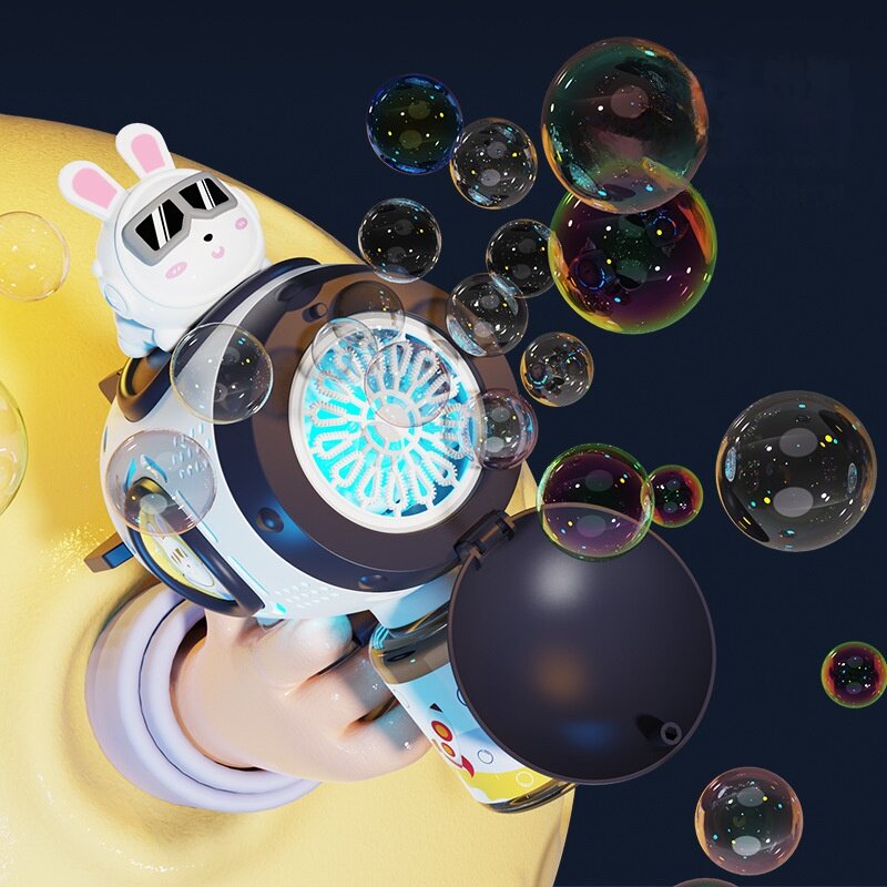 宇宙ウサギのバブルガン｜自動多孔式で漏れ防止！屋外で遊ぶおもちゃ！|undefined