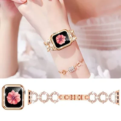 Apple Watchバンド丨伸縮式 長さ調整可能  全機種対応 カワイイ おしゃれ ファーション