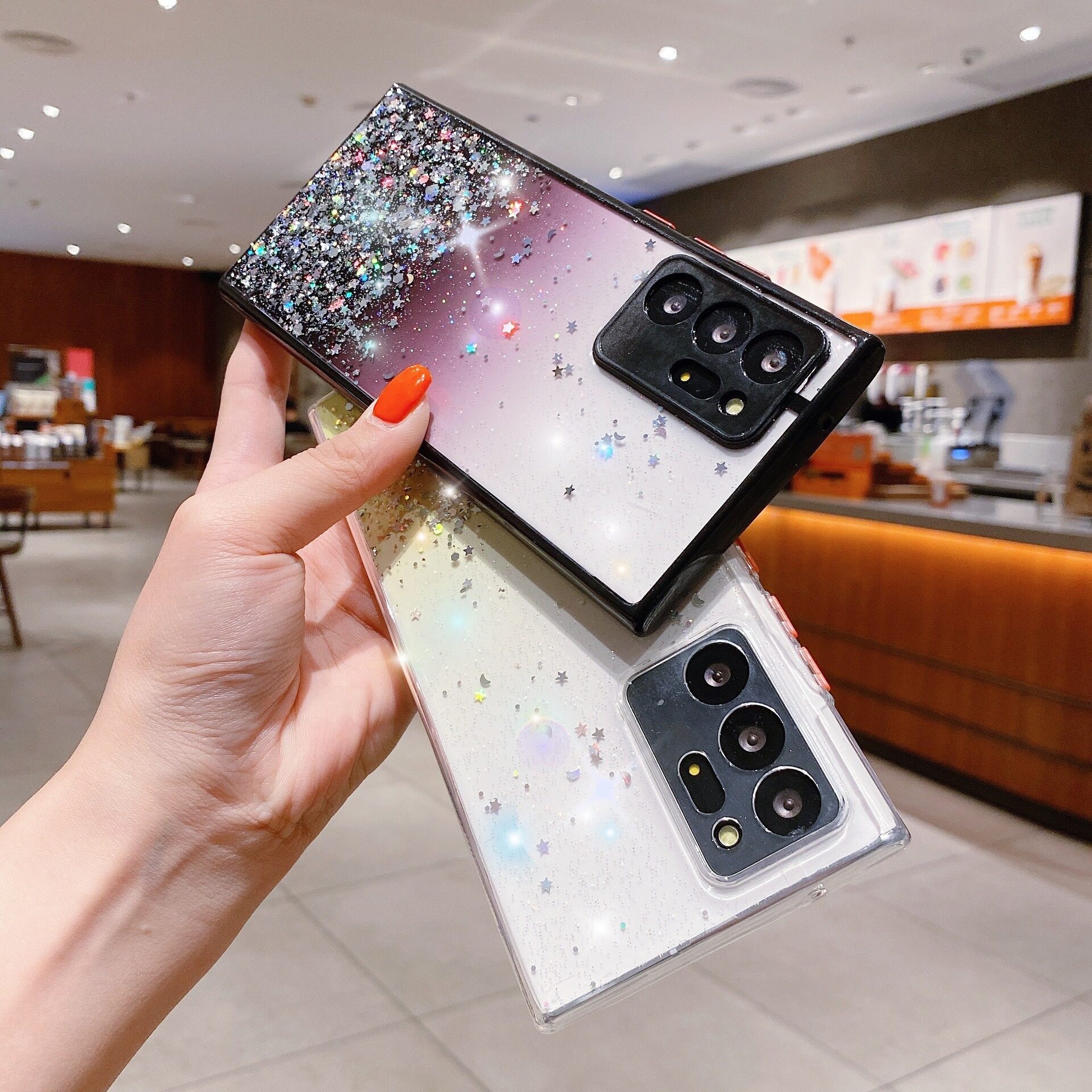 スマホケース丨「Samsung多機種対応」 おしゃれ 耐用性 耐衝撃性 星空|undefined