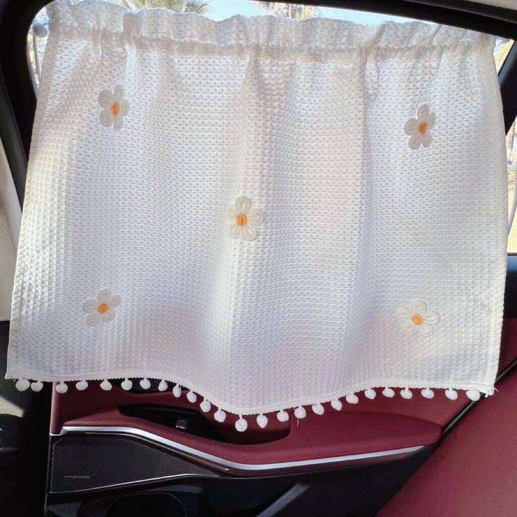 カーテン式日よけシェード ｜華やかな花柄で車内をおしゃれに！|undefined