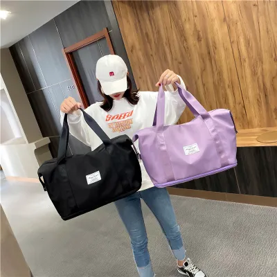 拡張可能な大容量ボストンバッグ２WAY｜シューズ収納、スポーツ・ヨガ・旅行・出張に便利