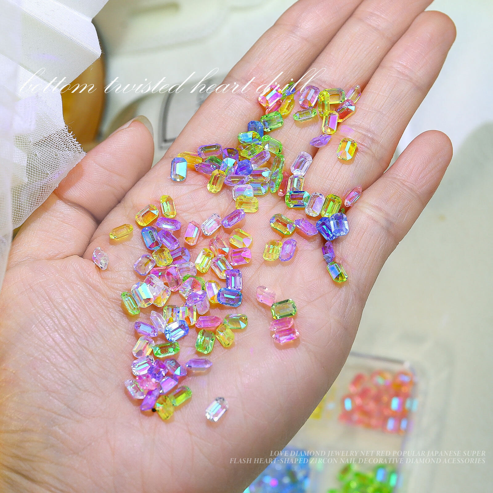 ネイルパーツ｜3D立体・ジュエリーパーツ・ネイルアート・スタッズパーツ・ネイルアクセサリーパーツ・ネイル装飾 ミックスカラー ネイルデコレーション DIY 素材|undefined