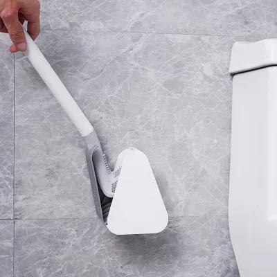 『人気清掃グッズ』ゴルフ型 トイレ掃除ブラシ｜柔らかい シリコン製でトイレを傷つけない、壁掛けケースは自動開閉カバー付き、速乾 立て置き