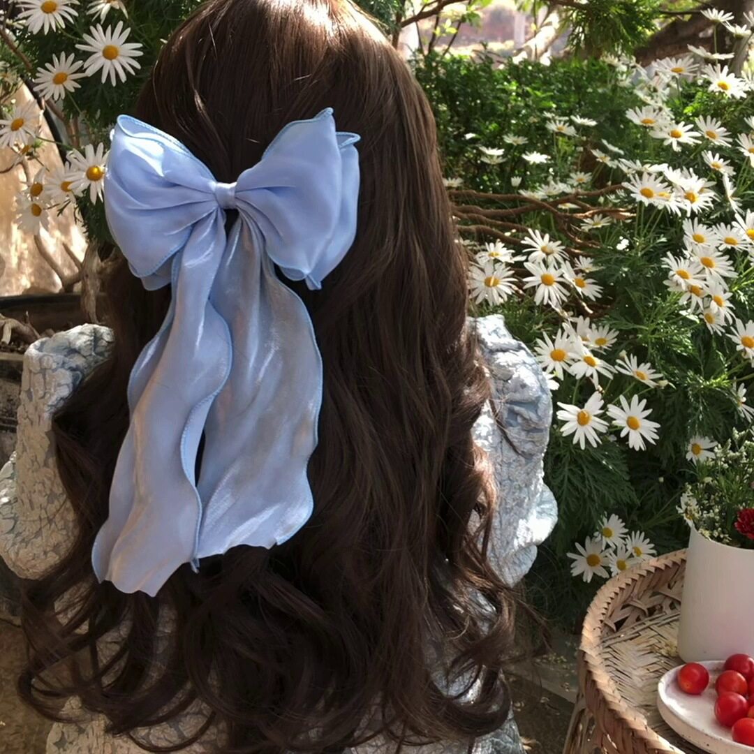 バレッタ｜リボン🎀・大き目・髪飾り・アクセサリー・可愛い・韓国風・おしゃれ|undefined