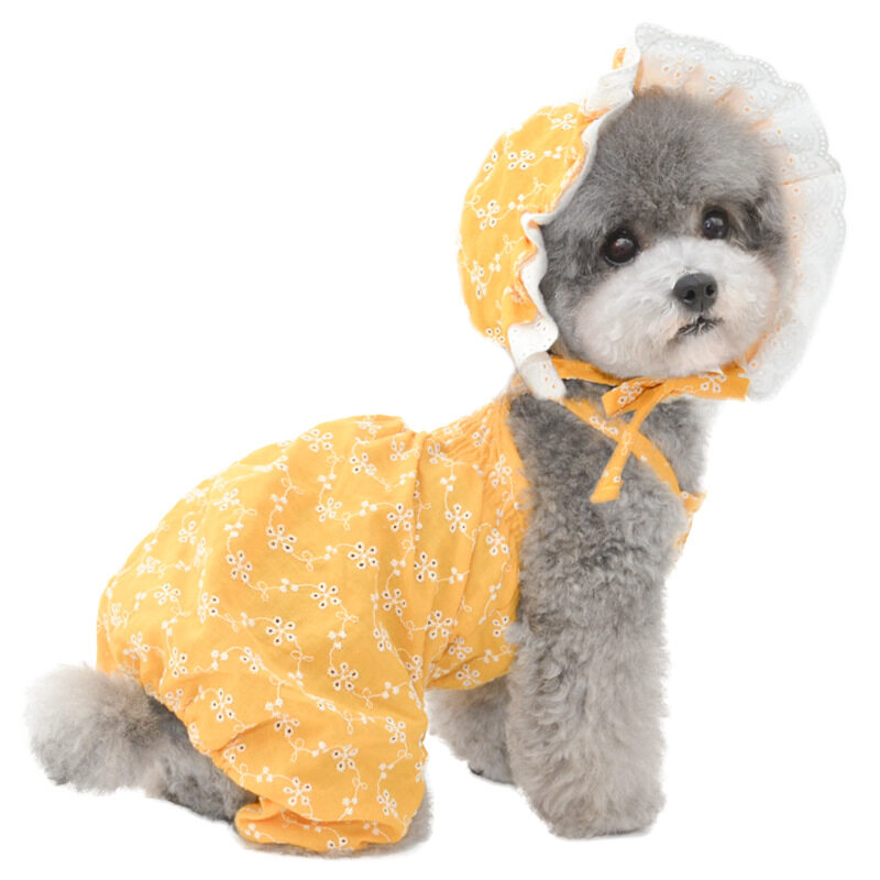 犬用服帽子｜犬用カボチャパンツ・ペット用・犬用サスペンダー・テディボーマー・春服・通気性・日焼け防止・抜け毛防止・快適|undefined
