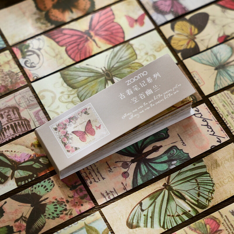シール｜25*80ｍｍ・50枚・素材・コラージュ・手帳シール ・レトロ・デザインペーパー・かわいい ・ステッカー・日記シール
|undefined